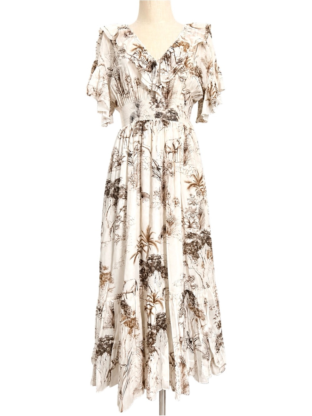 Sandro Marro Sepia Elephant Dress Size 34